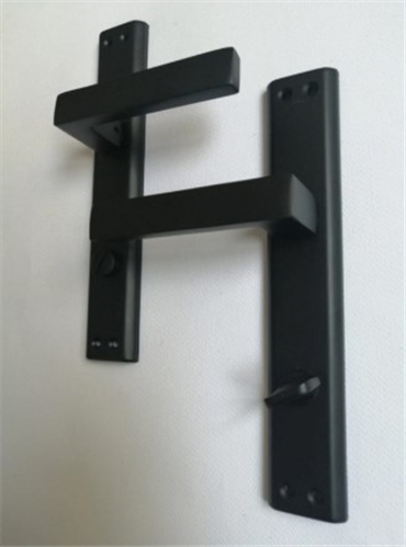 SÜMELA AYNALI KAPI KOLU SİYAH ( WC ) ( 2 TK )